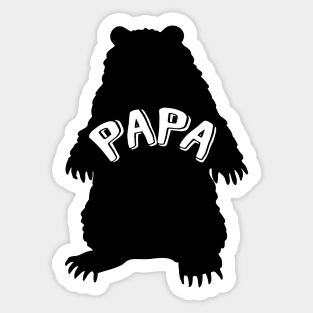 Papa Bear Silhouette Sticker